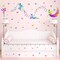 Colorful Fairy Wall Stickers Cute Heart Wall Stickers Butterfly Star Wall Stickers Girly Wall Decals Peel and Stick Pink Purple Fairy Wall Decals for Girls Bedroom Nursery Decor